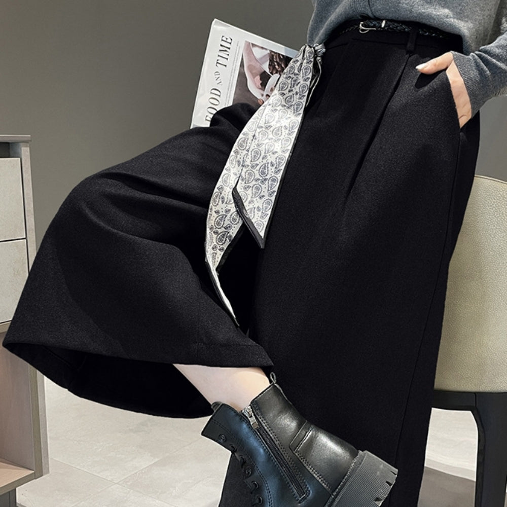 ウエストシャーリングウールパンツ