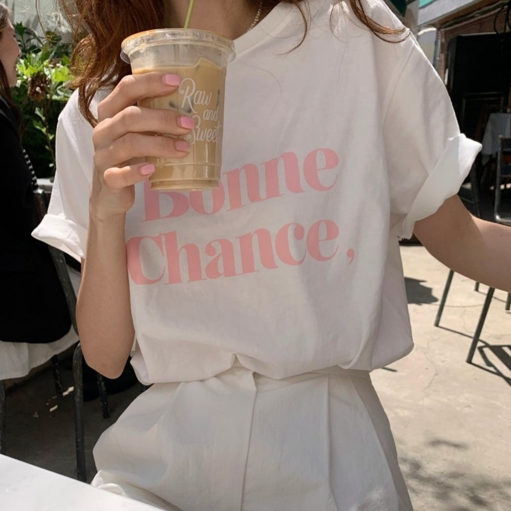レタードプリントＴシャツ