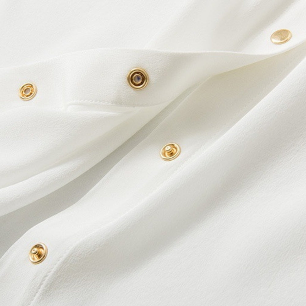 ゴールドスナップレギュラーカラーシャツ