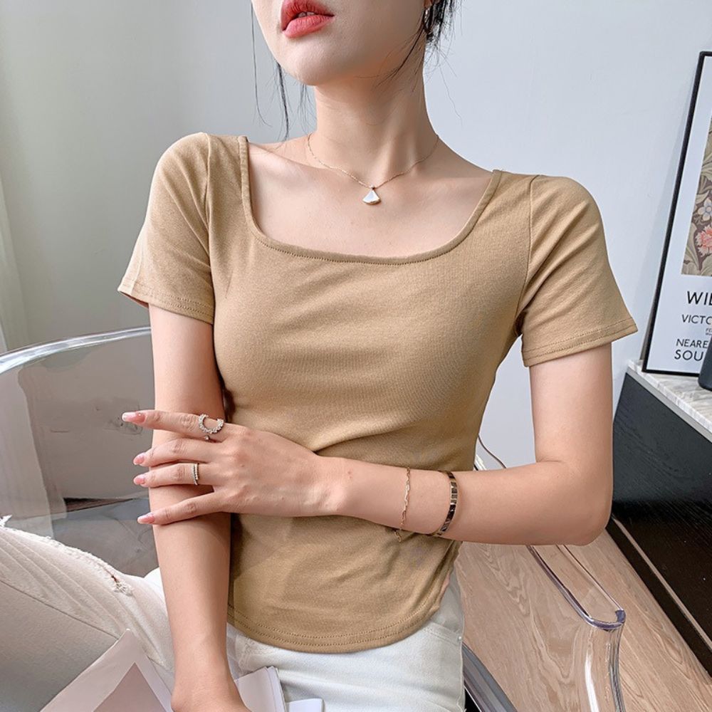 スリムフィットシンプルTシャツ