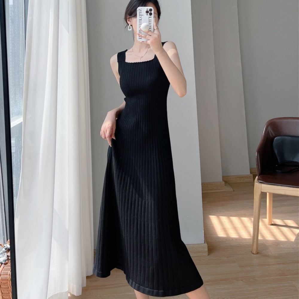 ニットロングワンピース