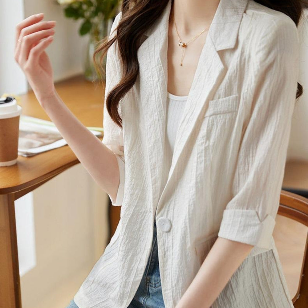 ワッシャー加工シアージャケット