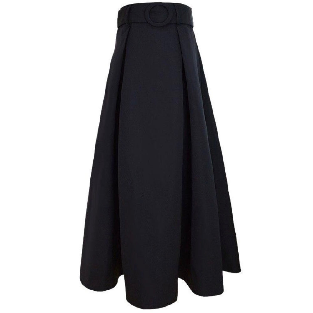 ハイウエストボリュームフレアスカート