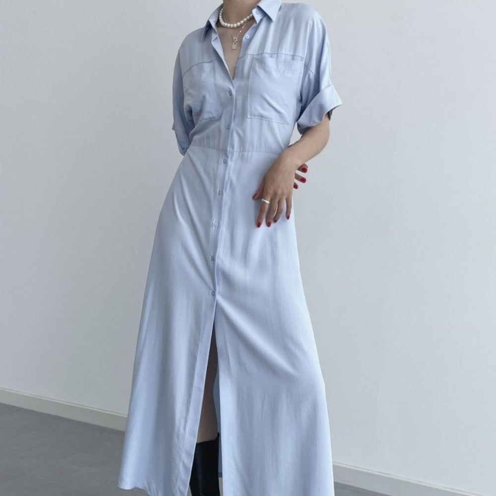 半袖羽織2WAYシャツワンピース