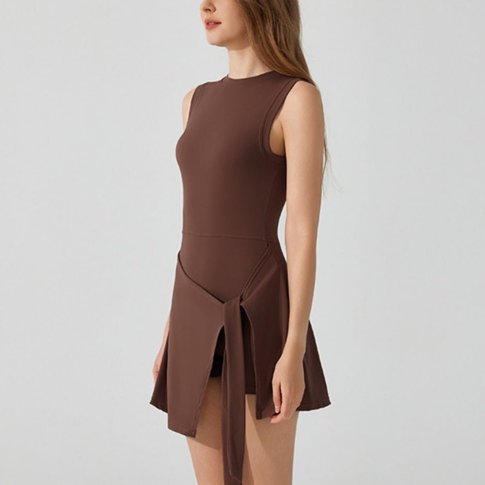 フェイク2ピースヨガミニワンピース｜オフィスカジュアル レディース 通販【ミレジェネ】