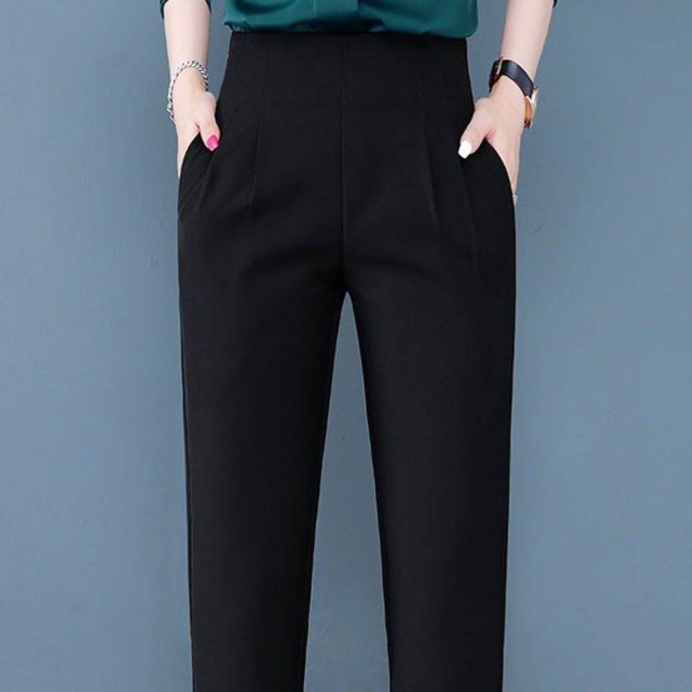 ハイウエスト2タックテーパードパンツ｜オフィスカジュアル レディース 通販【ミレジェネ】