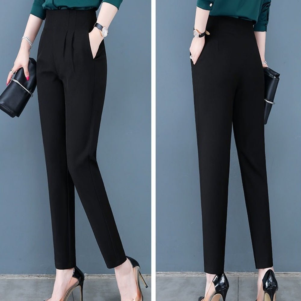 ハイウエスト2タックテーパードパンツ｜オフィスカジュアル レディース 通販【ミレジェネ】