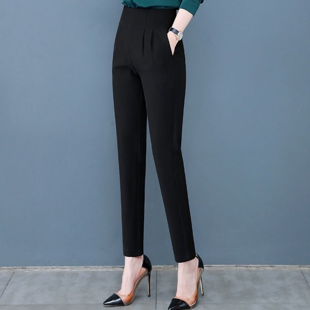 ハイウエスト2タックテーパードパンツ｜オフィスカジュアル レディース 通販【ミレジェネ】