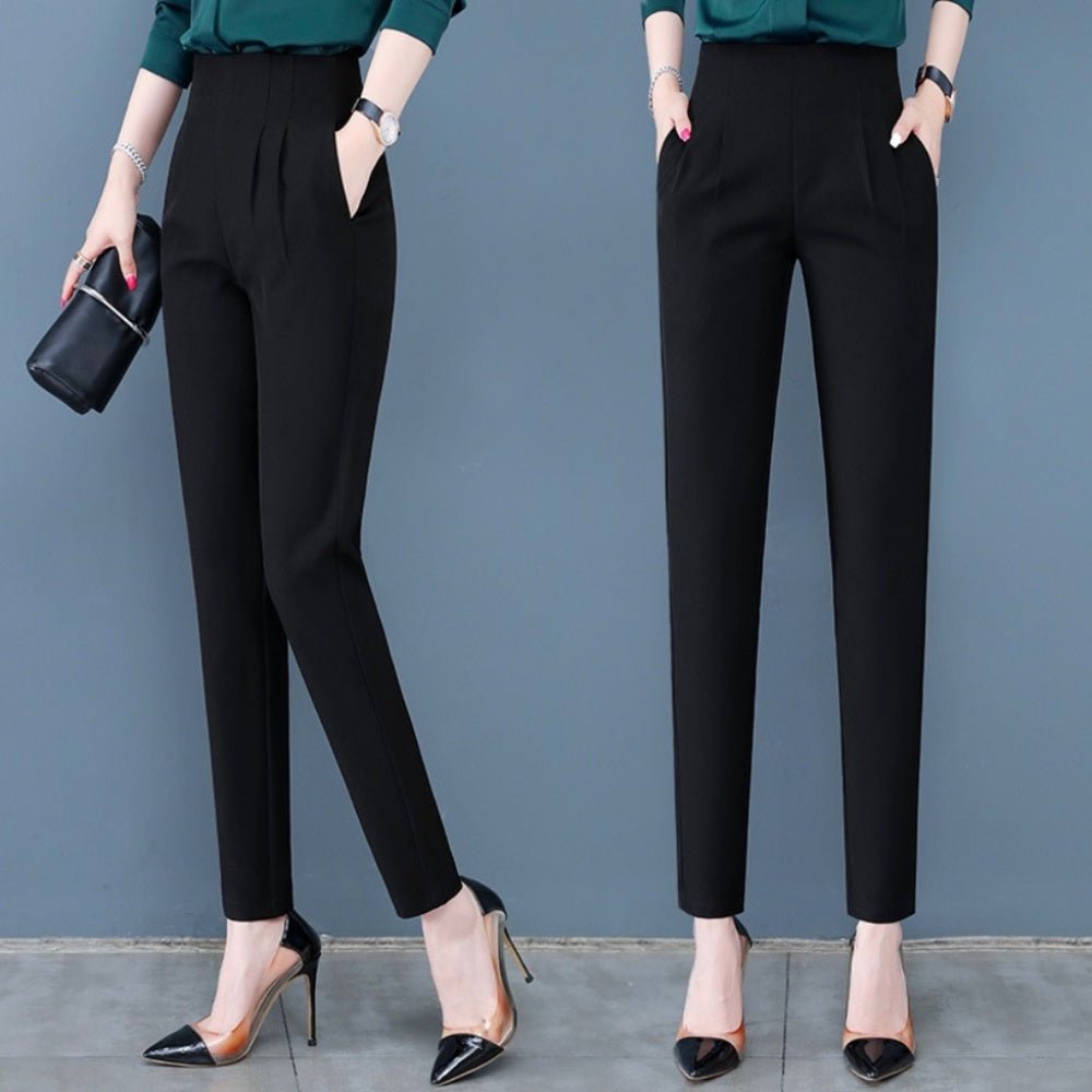 ハイウエスト2タックテーパードパンツ｜オフィスカジュアル レディース 通販【ミレジェネ】