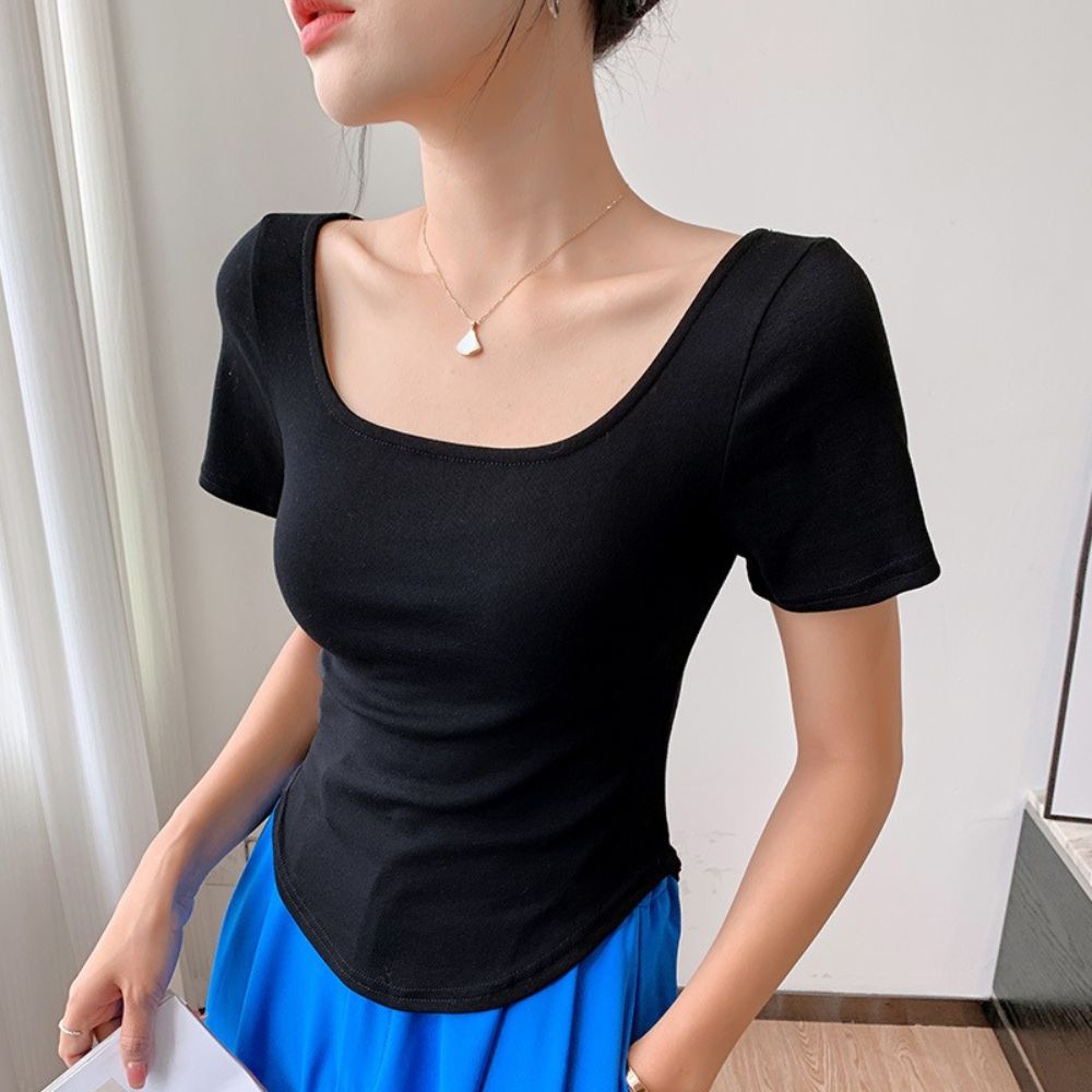 スリムフィットシンプルTシャツ