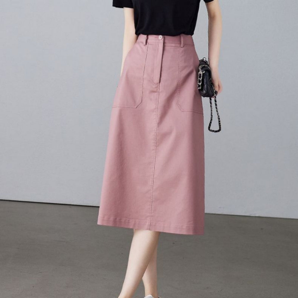 ベーシックミドル丈スカート