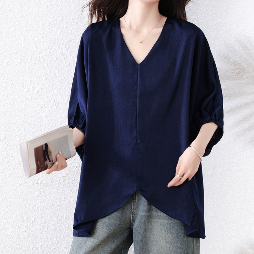 Vネックドルマントップス