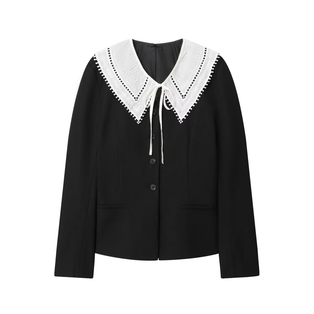 レースカラー取り外し2WAYジャケット｜オフィスカジュアル レディース 通販【ミレジェネ】