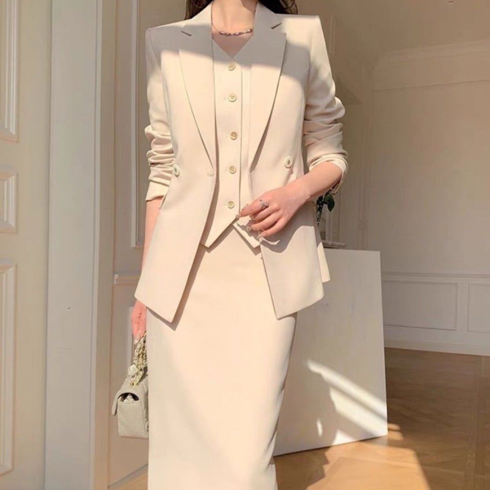 上品見え3ピース セットアップ｜オフィスカジュアル レディース 通販【ミレジェネ】