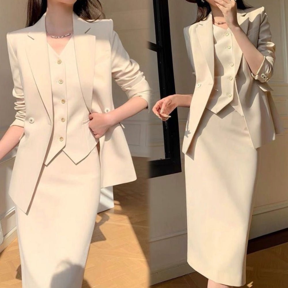 上品見え3ピース セットアップ｜オフィスカジュアル レディース 通販【ミレジェネ】