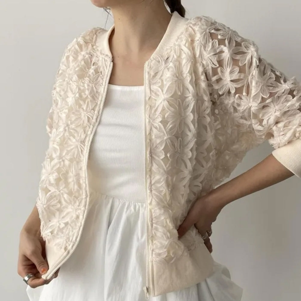 レース刺繍シアージャケット