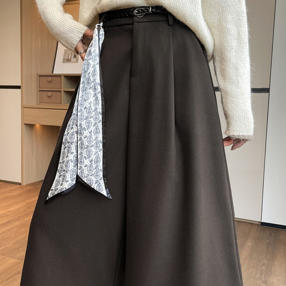 ウエストシャーリングウールパンツ