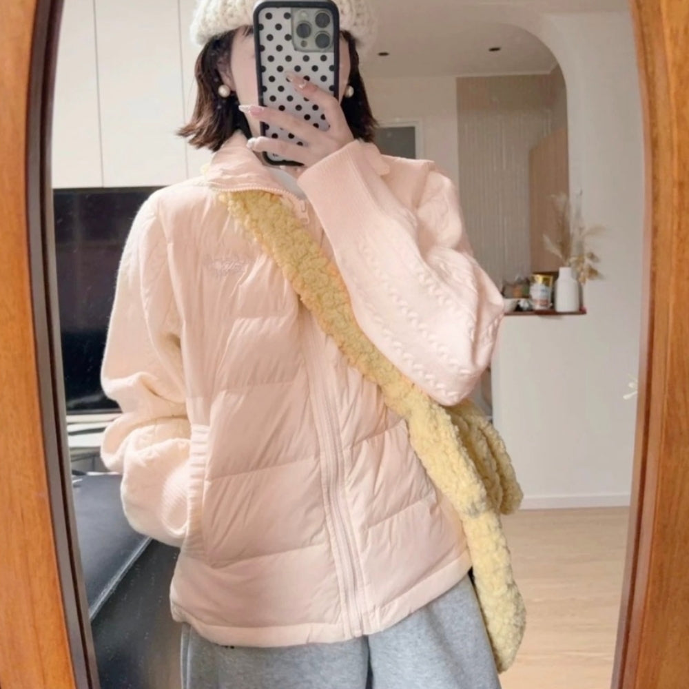 ニットスリーブパフジャケット