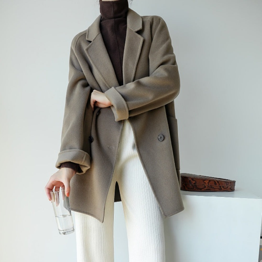 オーバーシルエットピーコート