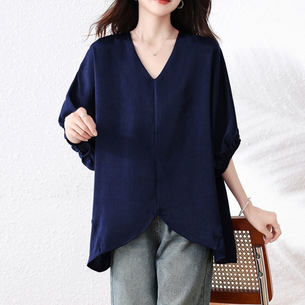 Vネックドルマントップス