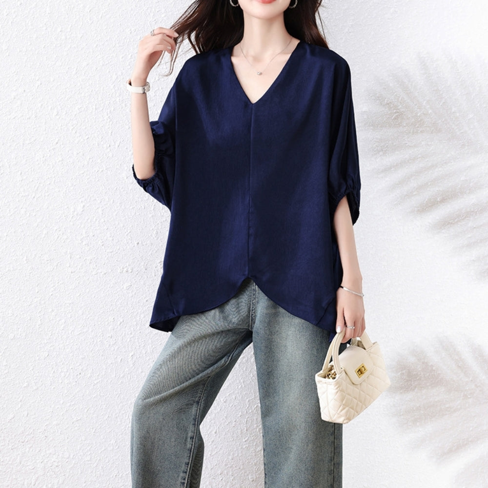 Vネックドルマントップス