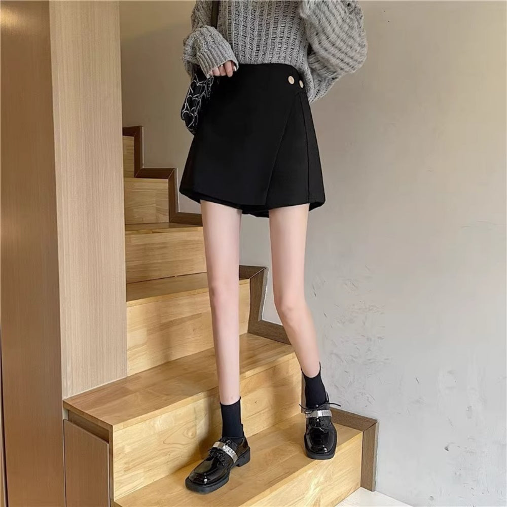 ラップフロントショートパンツ