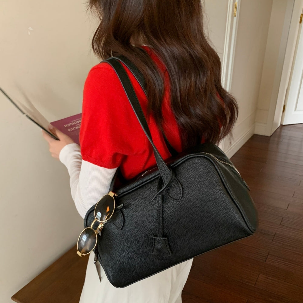 レトロシンプルボストンバッグ