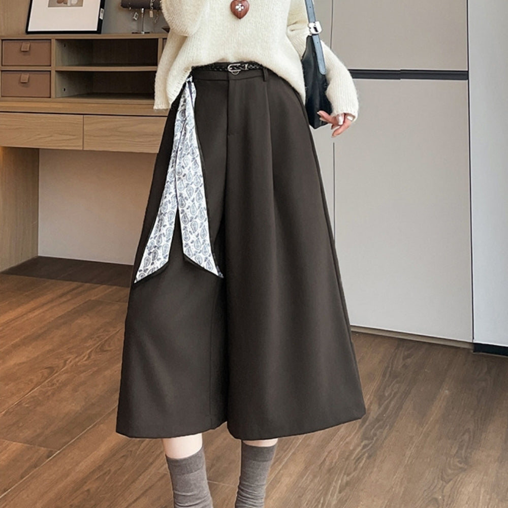 ウエストシャーリングウールパンツ