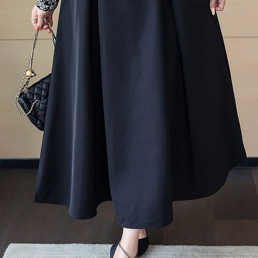 ハイウエストボリュームフレアスカート