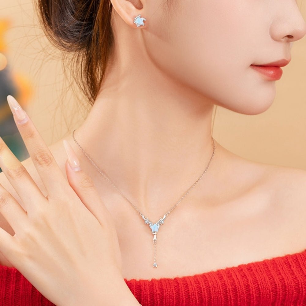 シルバー925ディアスターモチーフネックレス｜オフィスカジュアル レディース 通販【ミレジェネ】