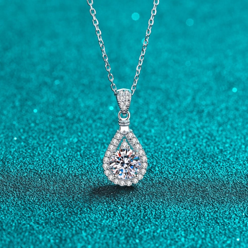 シルバー925モアサナイトドロップネックレス｜オフィスカジュアル レディース 通販【ミレジェネ】