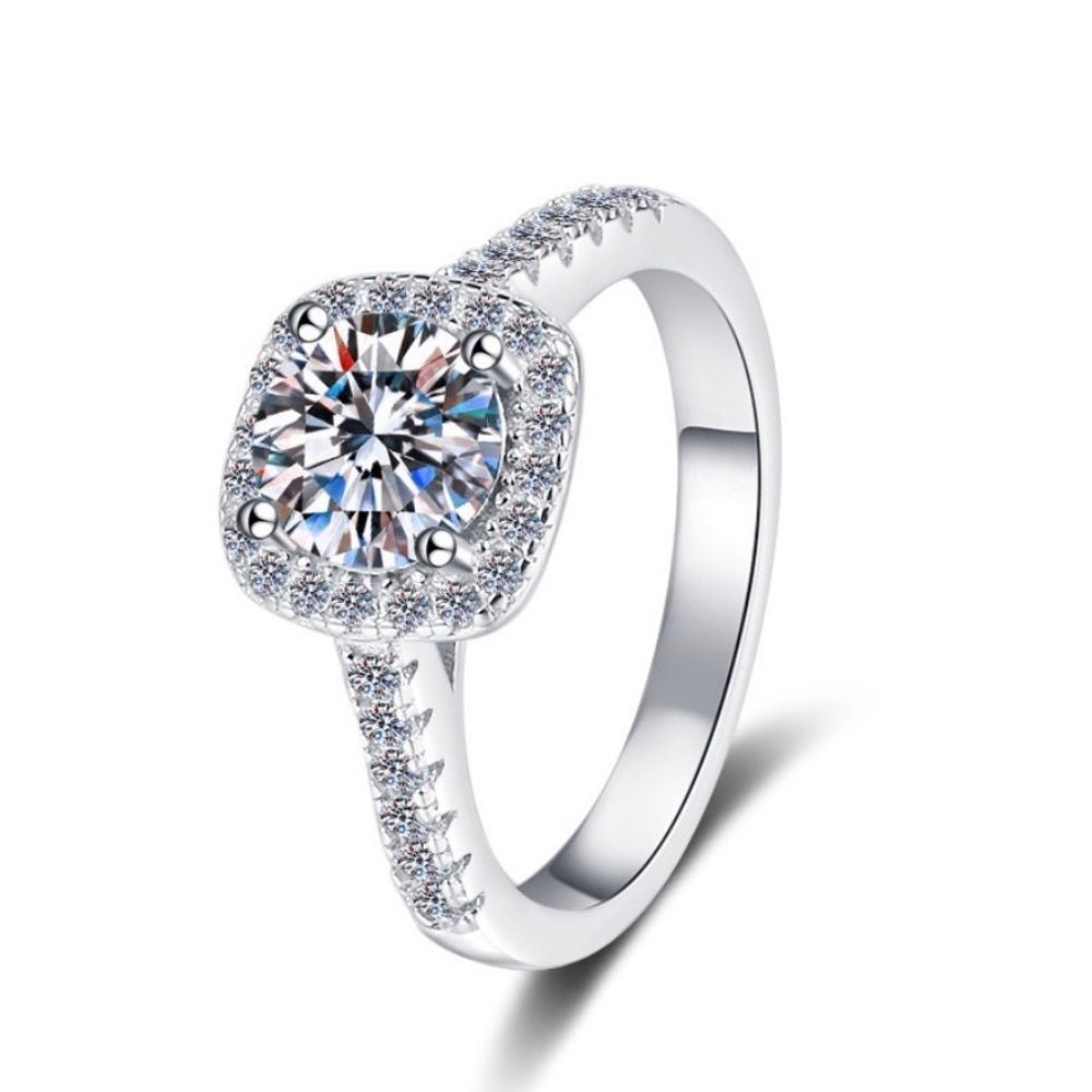 シルバー925モアサナイトビジューリング｜オフィスカジュアル レディース 通販【ミレジェネ】