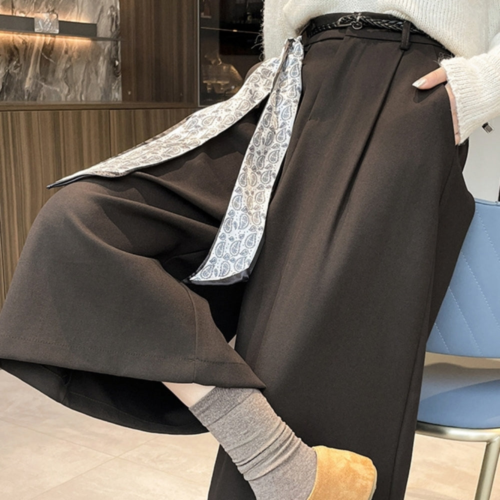 ウエストシャーリングウールパンツ