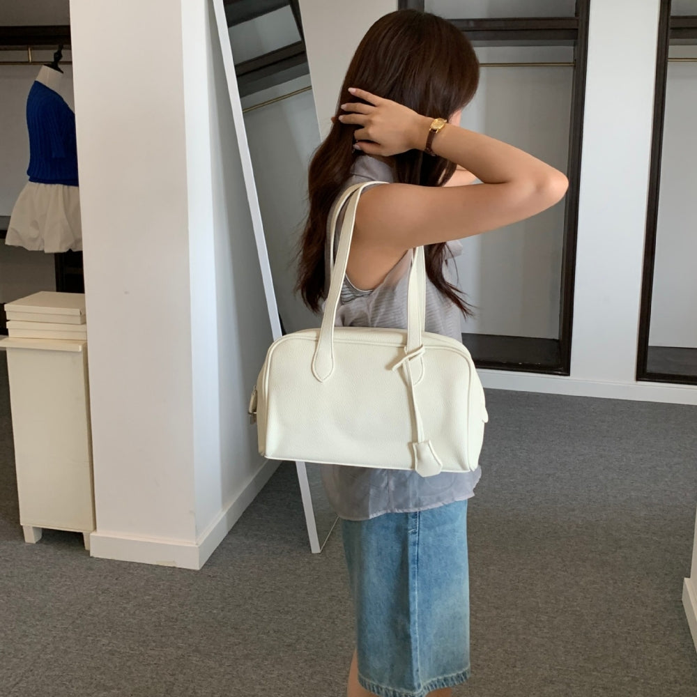 レトロシンプルボストンバッグ