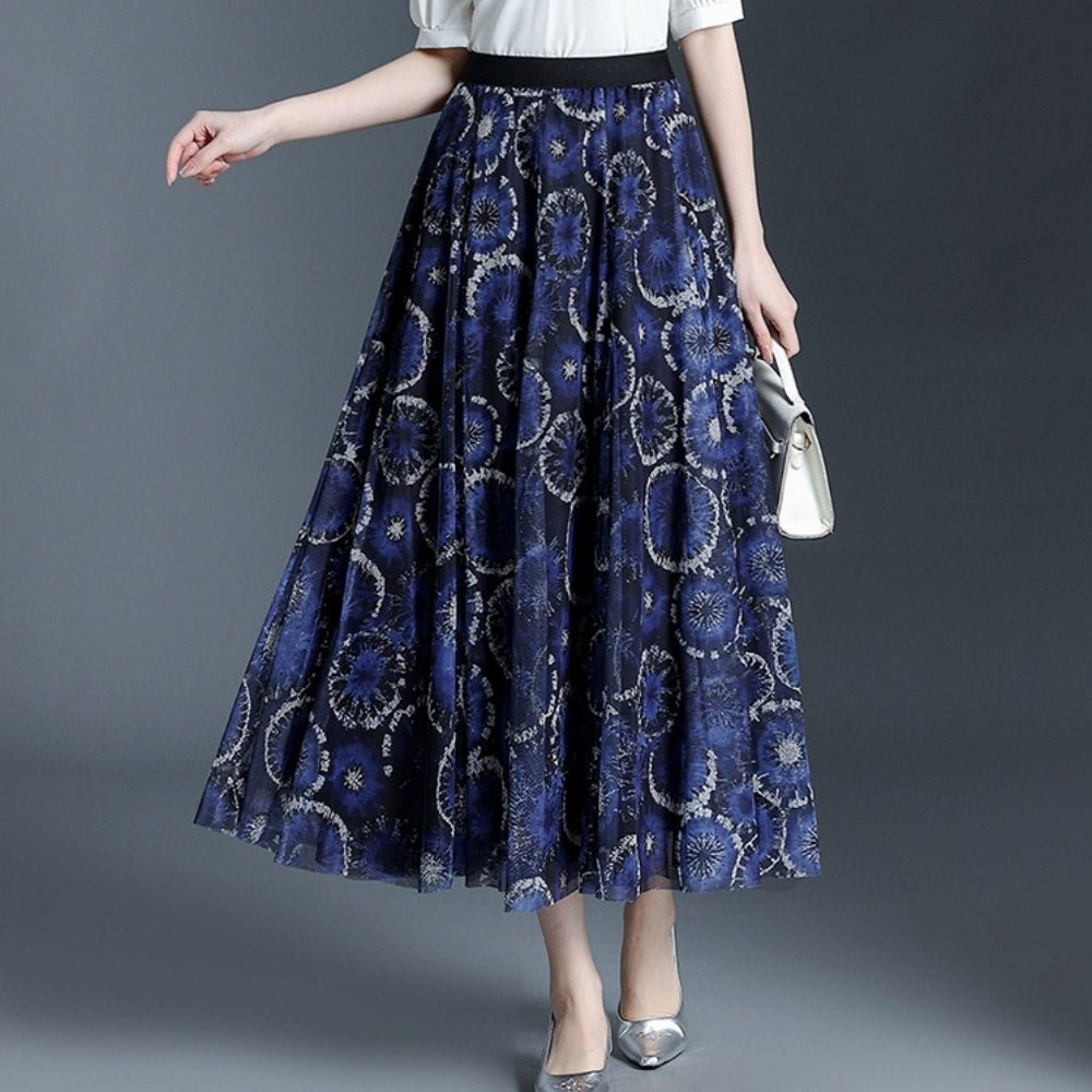 Aライン花柄スカート｜オフィスカジュアル レディース 通販【ミレジェネ】