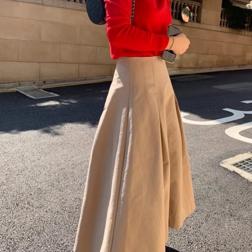 Aラインタックスカート｜オフィスカジュアル レディース 通販【ミレジェネ】