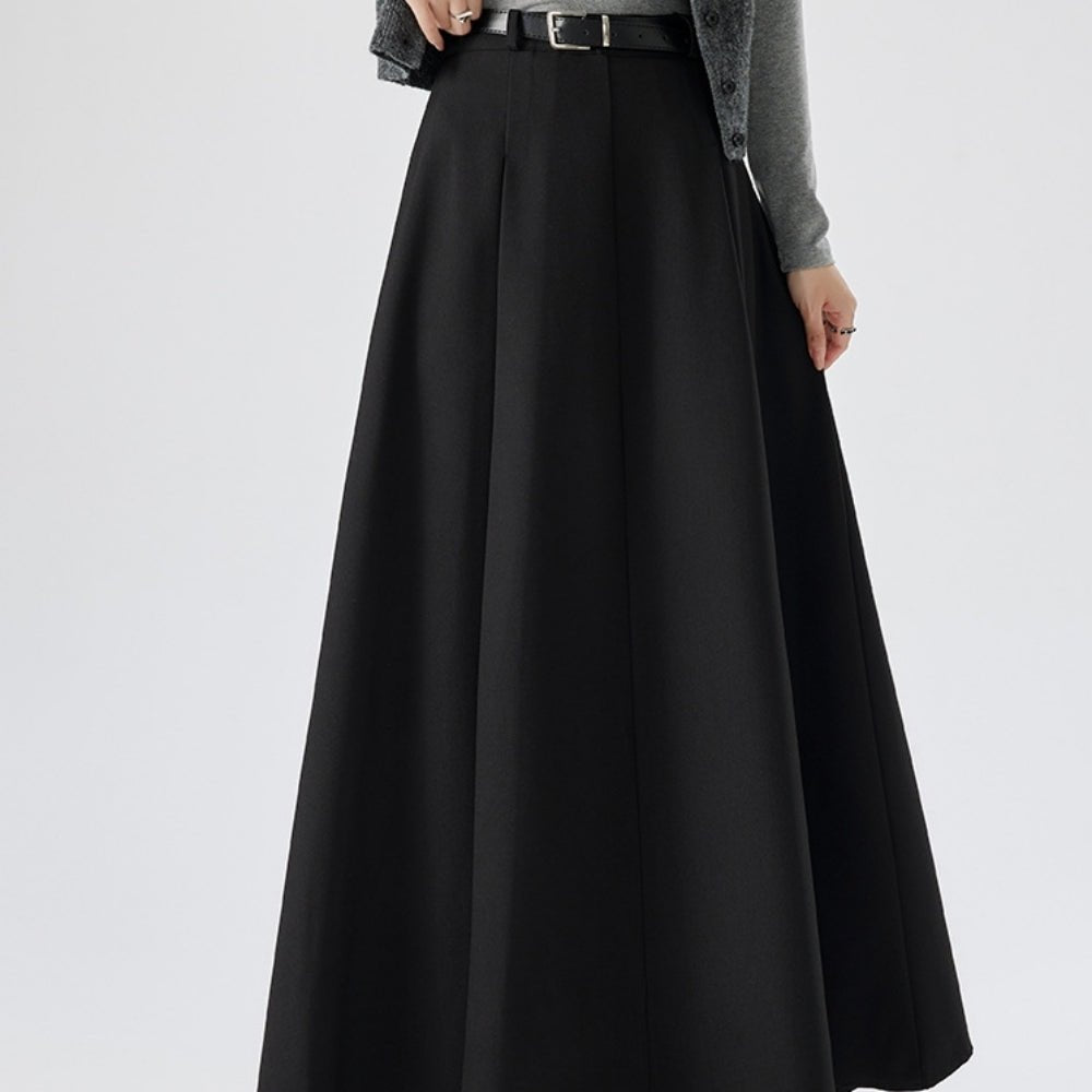 Aラインロングプリーツスカート｜オフィスカジュアル レディース 通販【ミレジェネ】