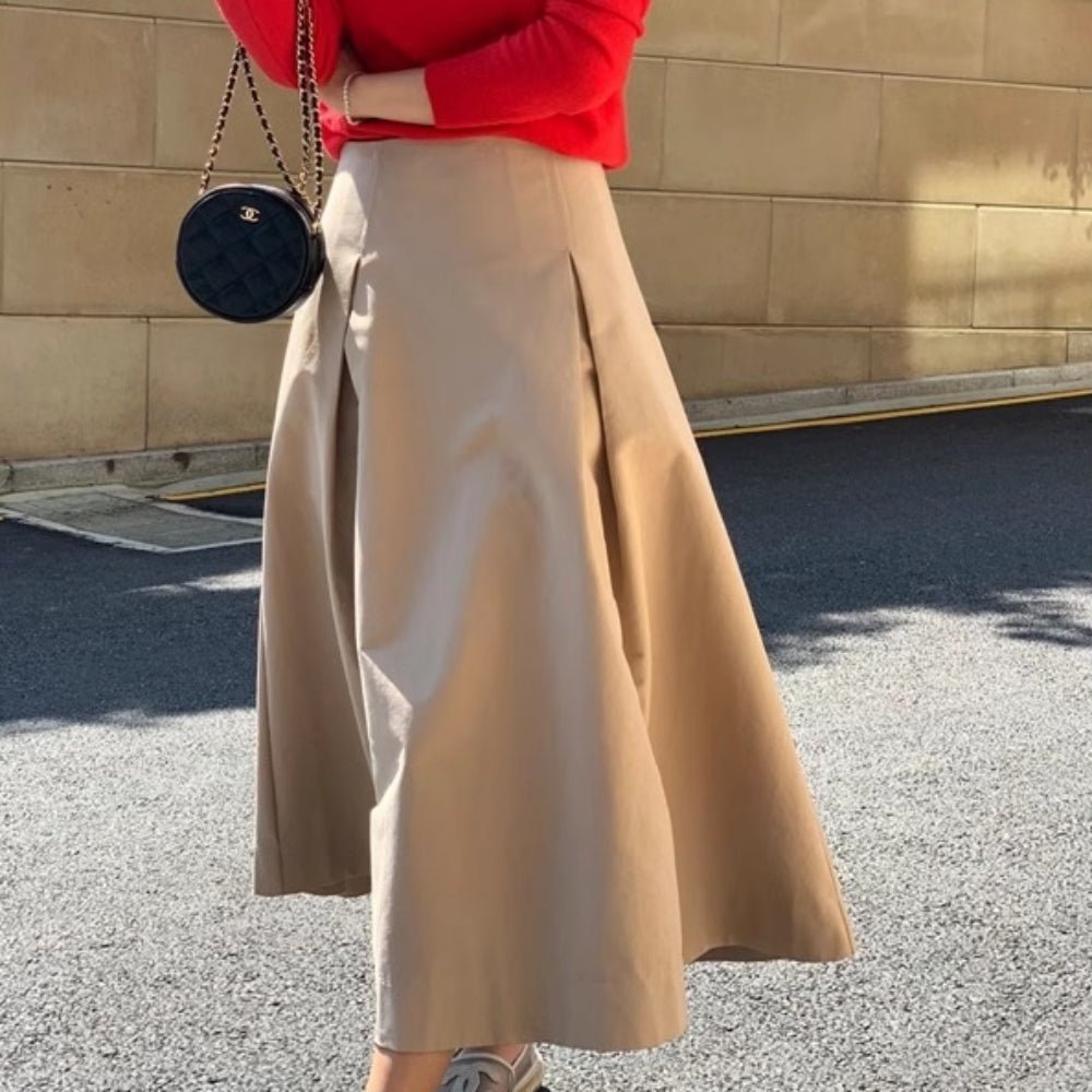 Aラインタックスカート｜オフィスカジュアル レディース 通販【ミレジェネ】