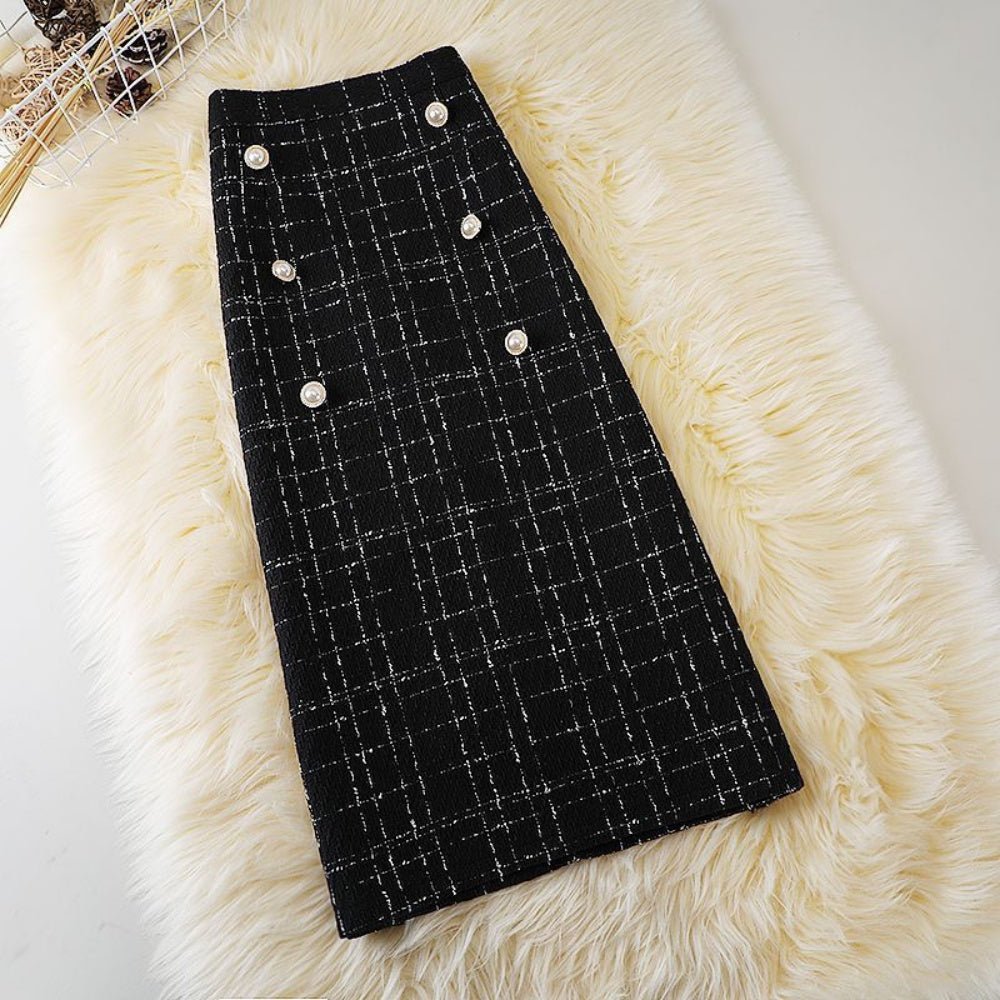 ツイードAラインロングスカート｜オフィスカジュアル レディース 通販【ミレジェネ】