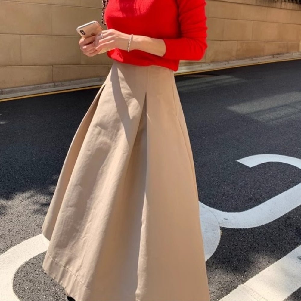 Aラインタックスカート｜オフィスカジュアル レディース 通販【ミレジェネ】