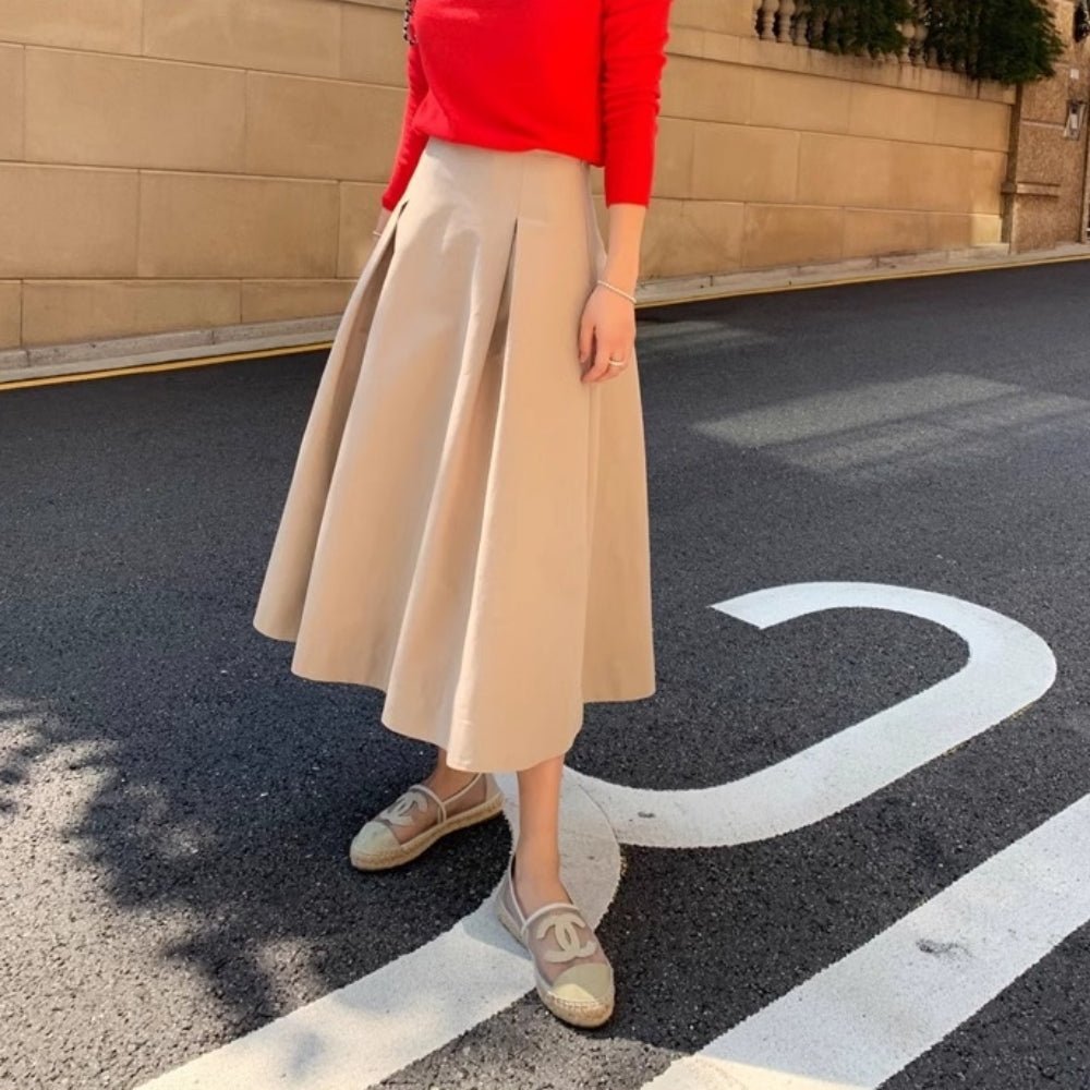 Aラインタックスカート｜オフィスカジュアル レディース 通販【ミレジェネ】