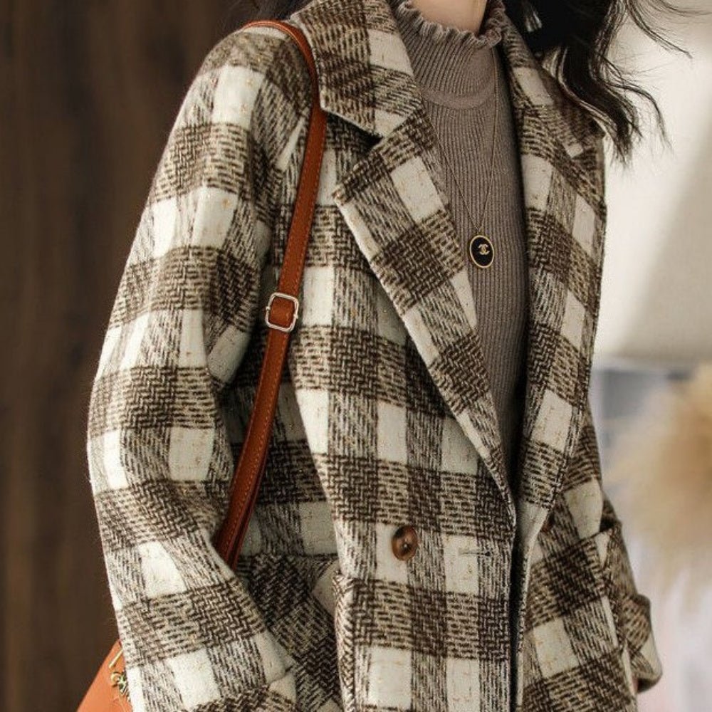 チェック柄コート｜オフィスカジュアル レディース 通販【ミレジェネ】