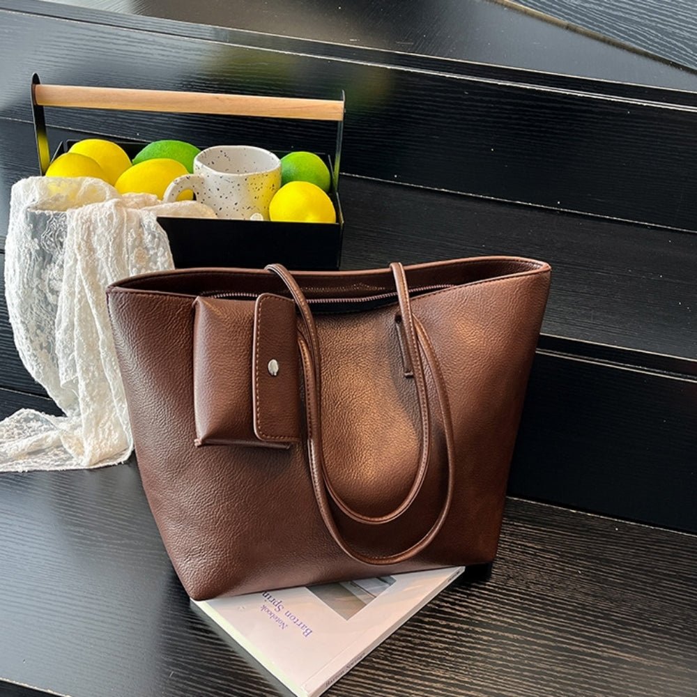 ミニポーチ付きソフトレザー調トートバッグ｜オフィスカジュアル レディース 通販【ミレジェネ】