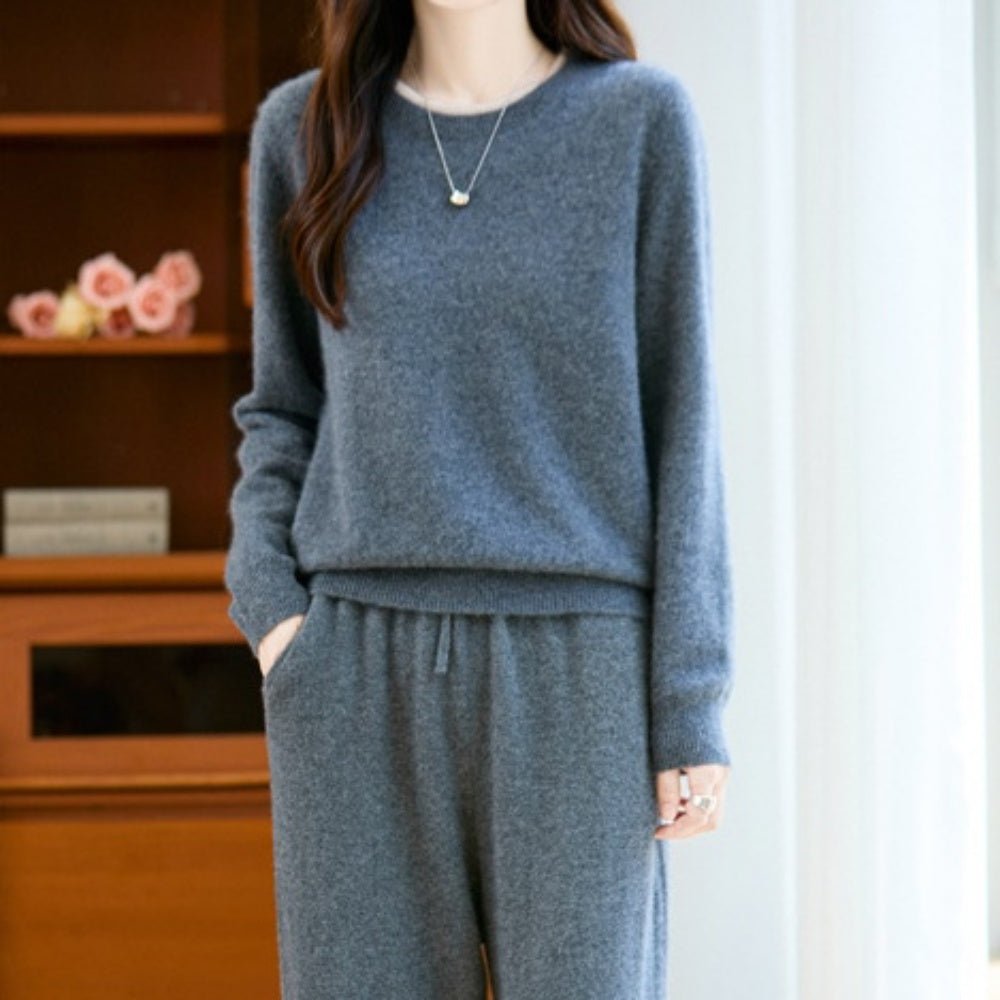 首元バイカラーニット｜オフィスカジュアル レディース 通販【ミレジェネ】