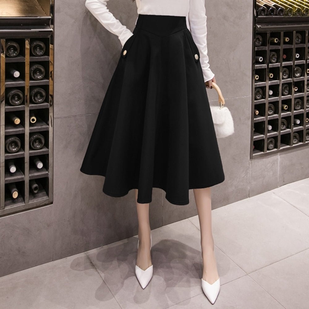 ボールガウンミドル丈スカート｜オフィスカジュアル レディース 通販【ミレジェネ】