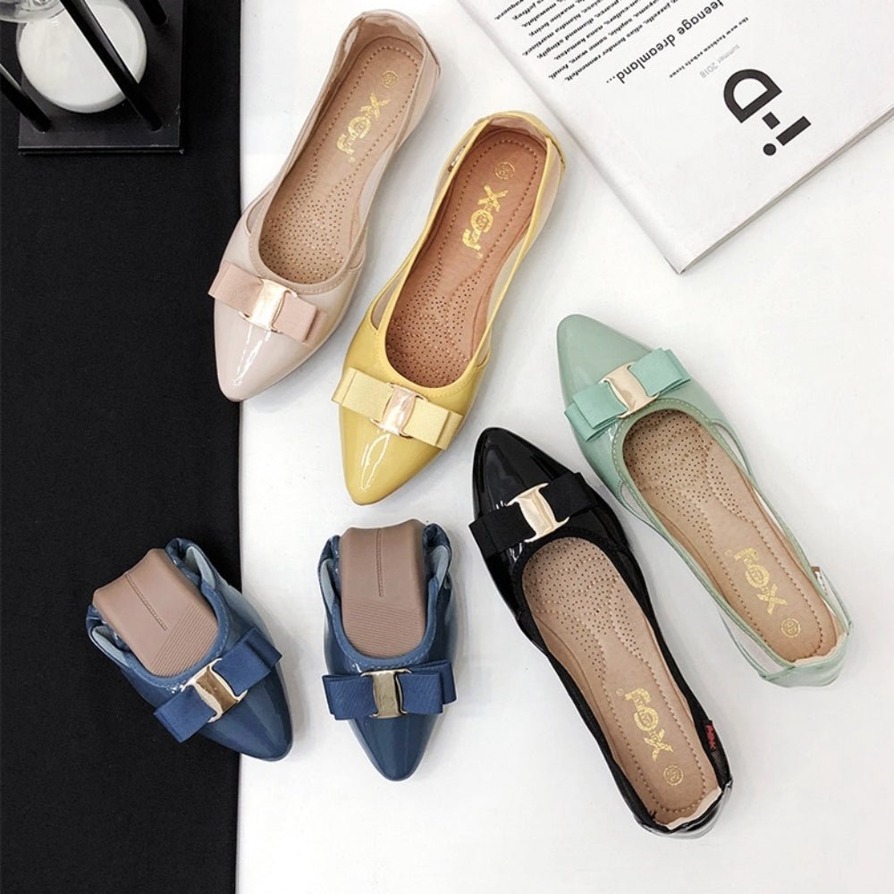 サイドメッシュフラットパンプス｜オフィスカジュアル レディース 通販【ミレジェネ】