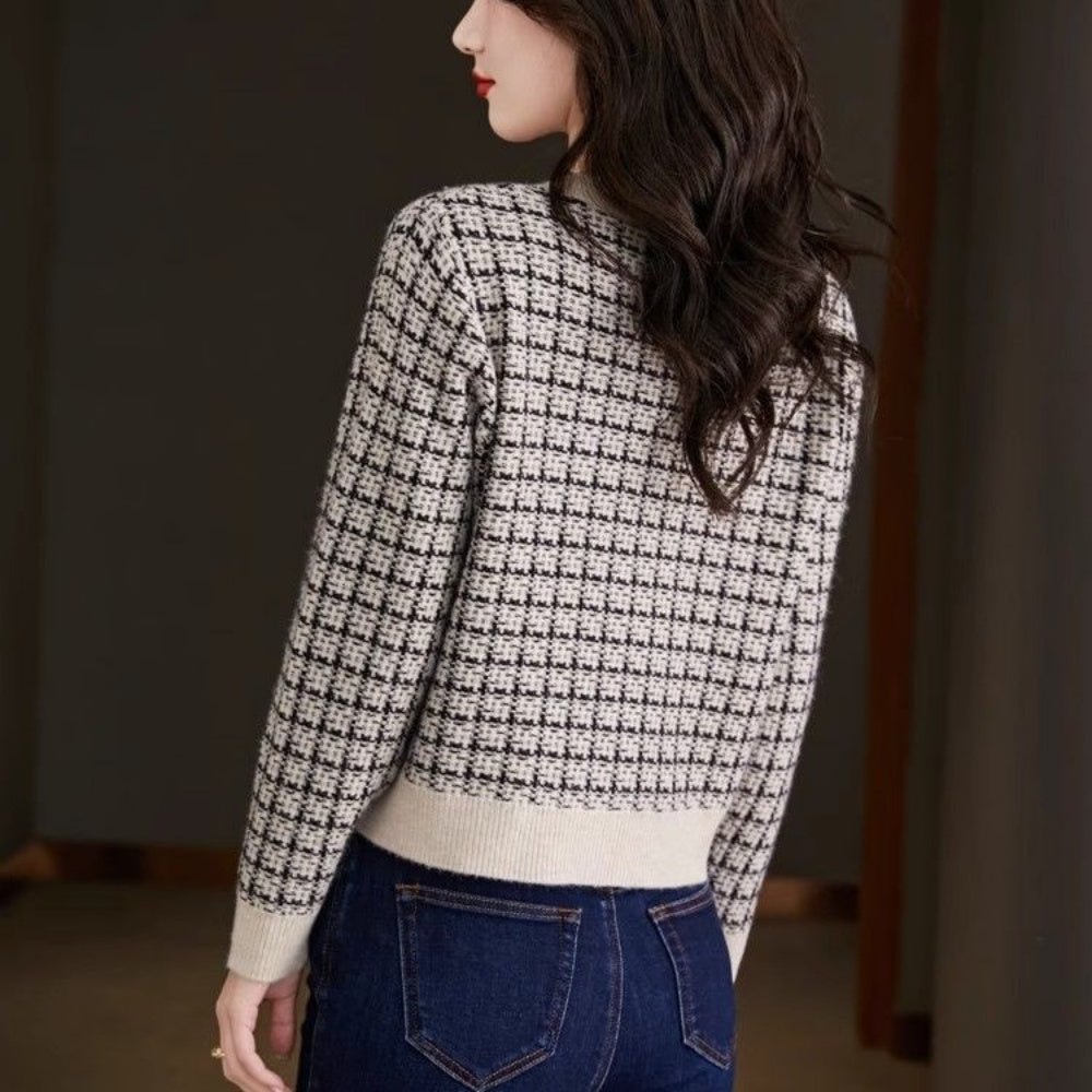 ツイード風配色カーディガン｜オフィスカジュアル レディース 通販【ミレジェネ】