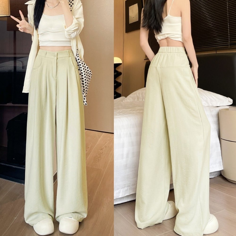 シャーベットカラーワイドパンツ｜オフィスカジュアル レディース 通販【ミレジェネ】