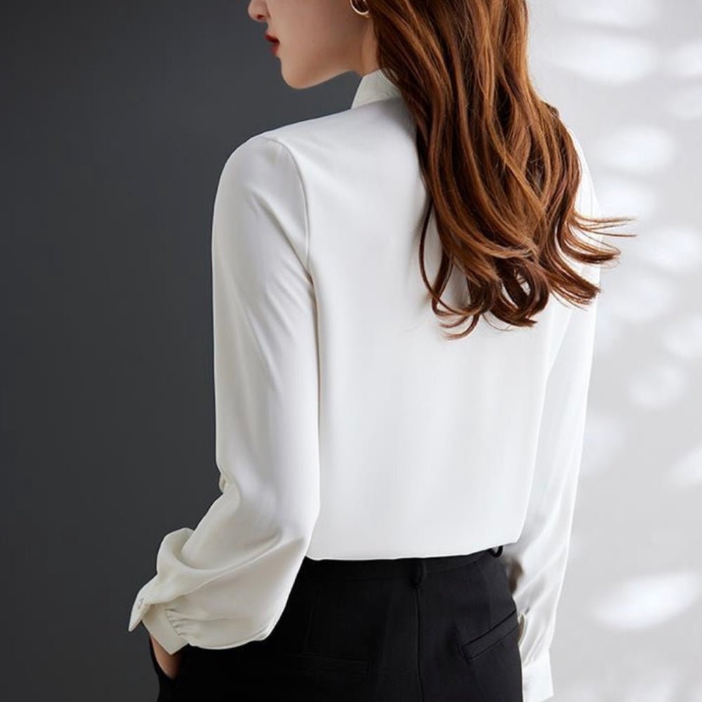 Drawer　シフォンブラウス　ボウタイ ドールカラーボウタイシフォンブラウス◇ブラウス 量産型 S、M、L、XL