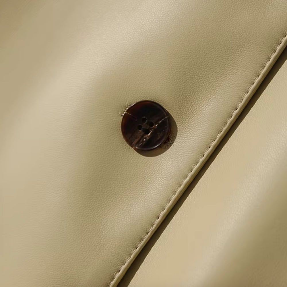 ノーカラーレザージャケット｜オフィスカジュアル レディース 通販【ミレジェネ】